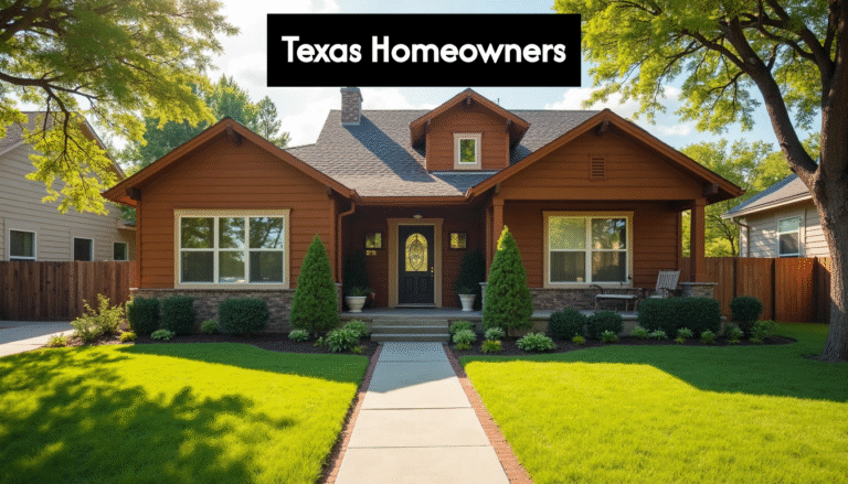 Texas home exterior showing wooden structures