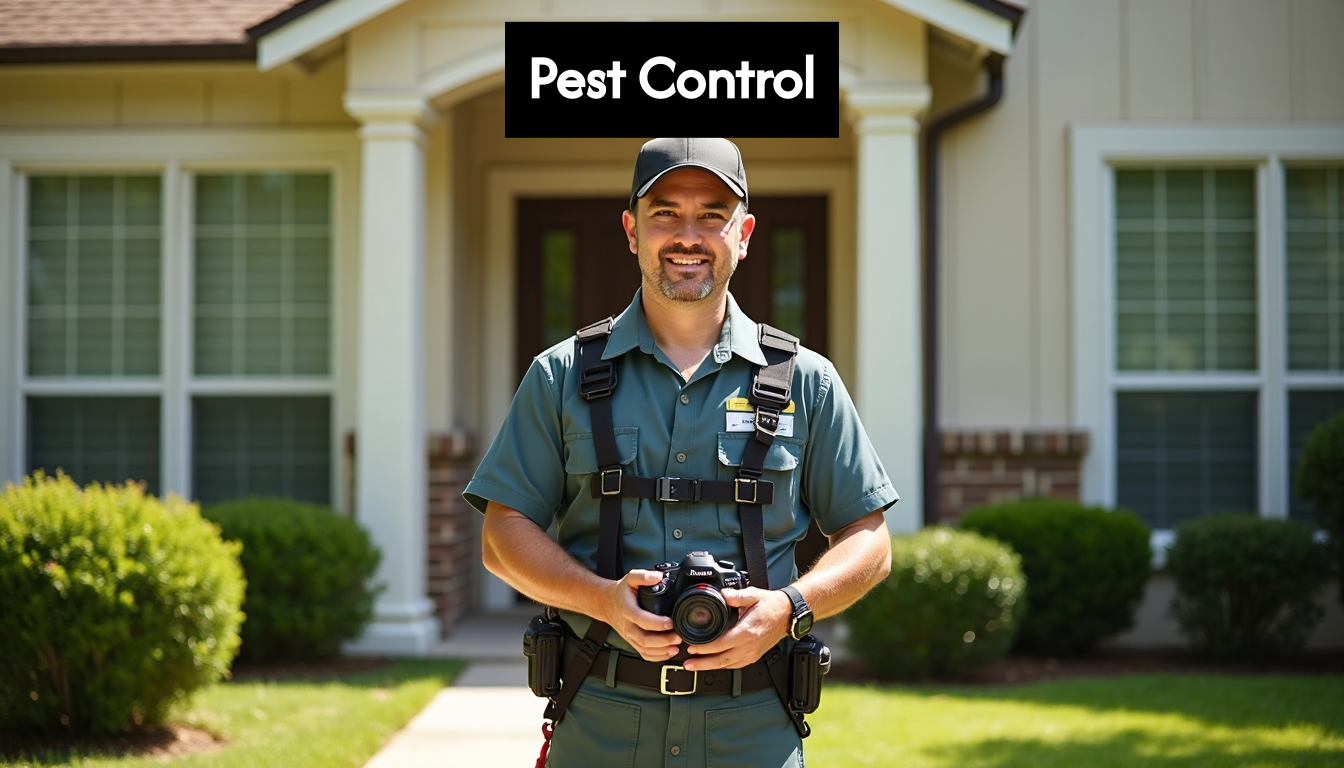 Pest Control Scheduling Guide 2025 for Texas Homeowners & Businesses Pest control technician outside Texas home