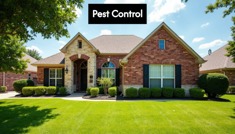 Texas suburban home with yard and landscaping