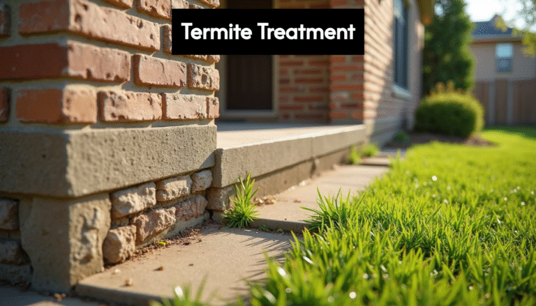 Texas home exterior with termite prevention features
