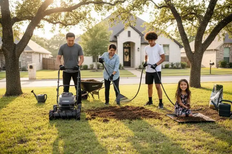 North Texas lawn care family